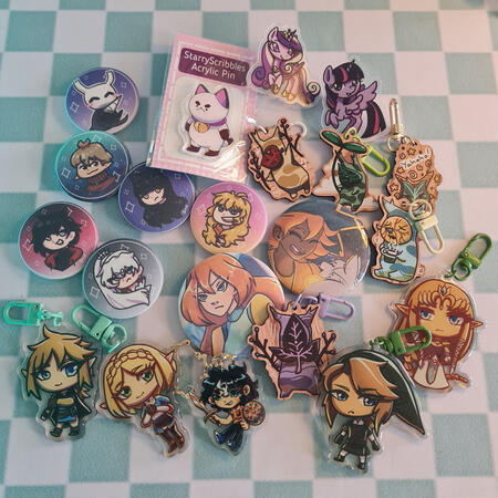 Badges, Pins and Keychains